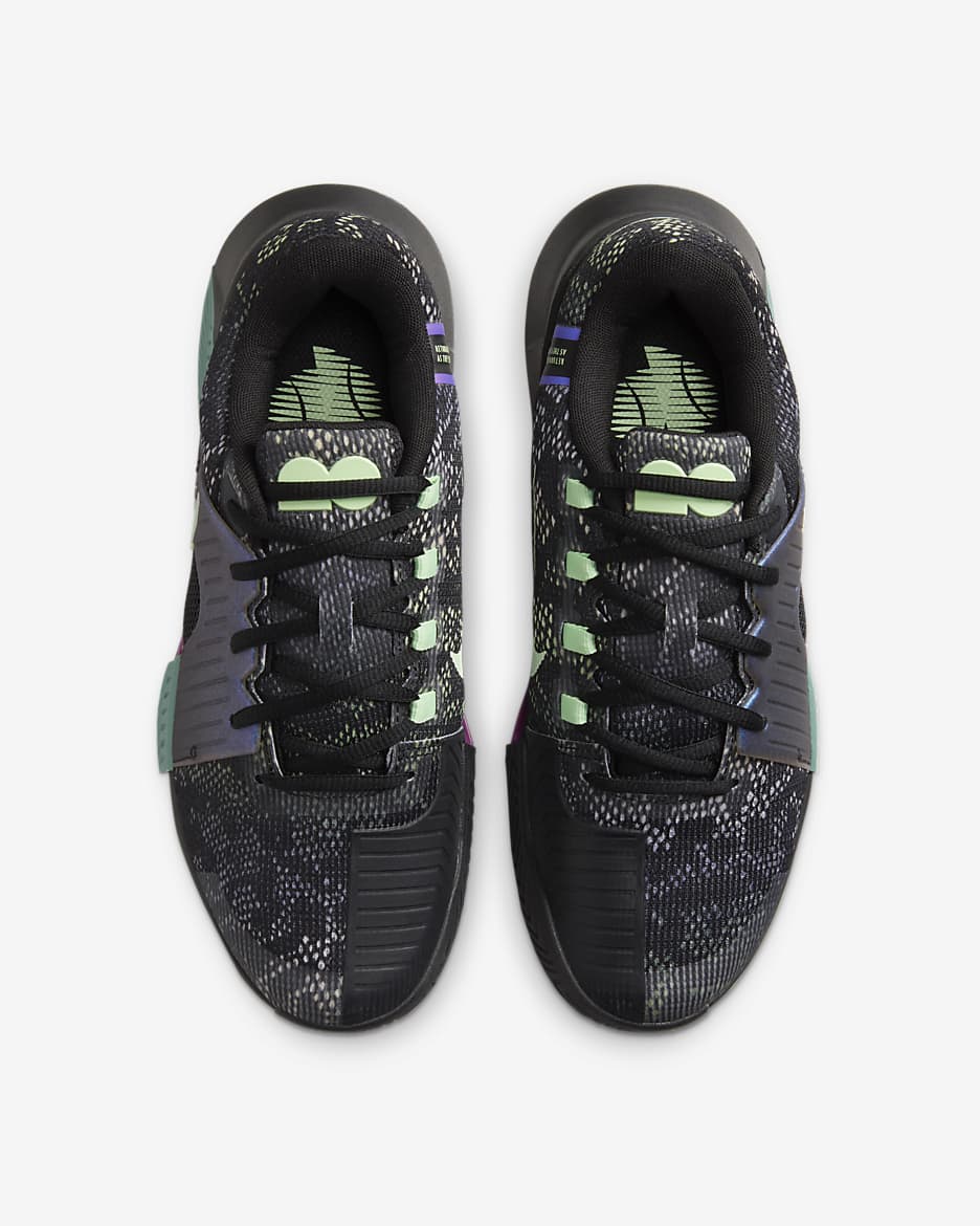 Nike GP Challenge 1 "Osaka" Women's Hard Court Tennis Shoes - Black/Multi-Color/Bicoastal/Vapor Green