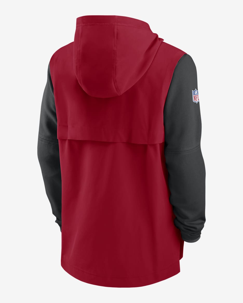 Nike Player Logo (NFL San Francisco 49ers) Men's 1/2-Zip Hoodie - Red/Black