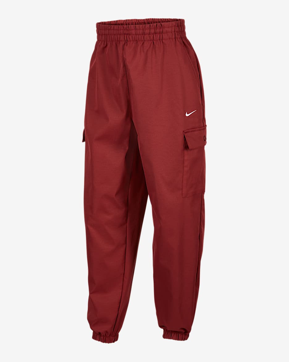 Nike Sportswear Girls' Cargo Trousers - Team Red/White