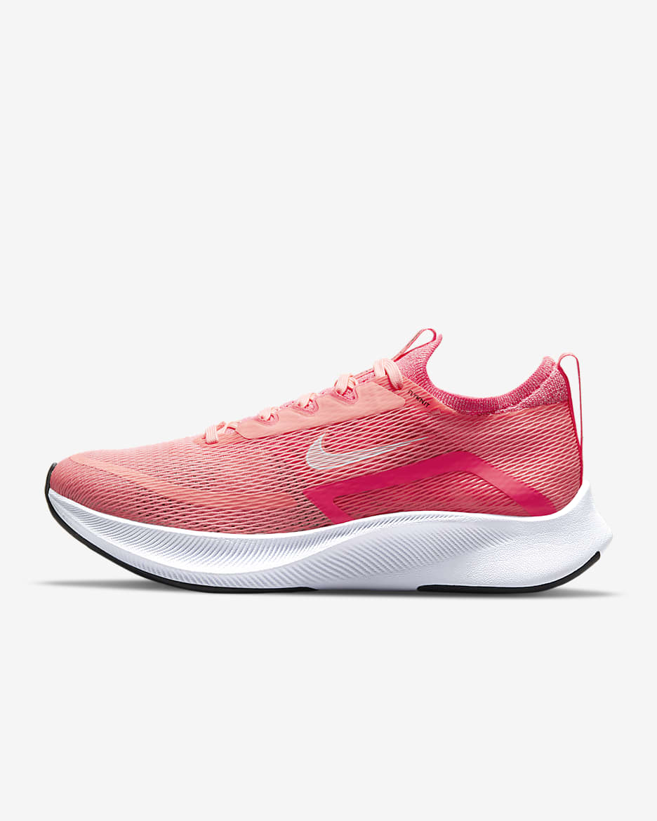 Calzado de running en carretera para mujer Nike Zoom Fly 4 - Lava resplandor/Rosa carrera/Negro/Blanco