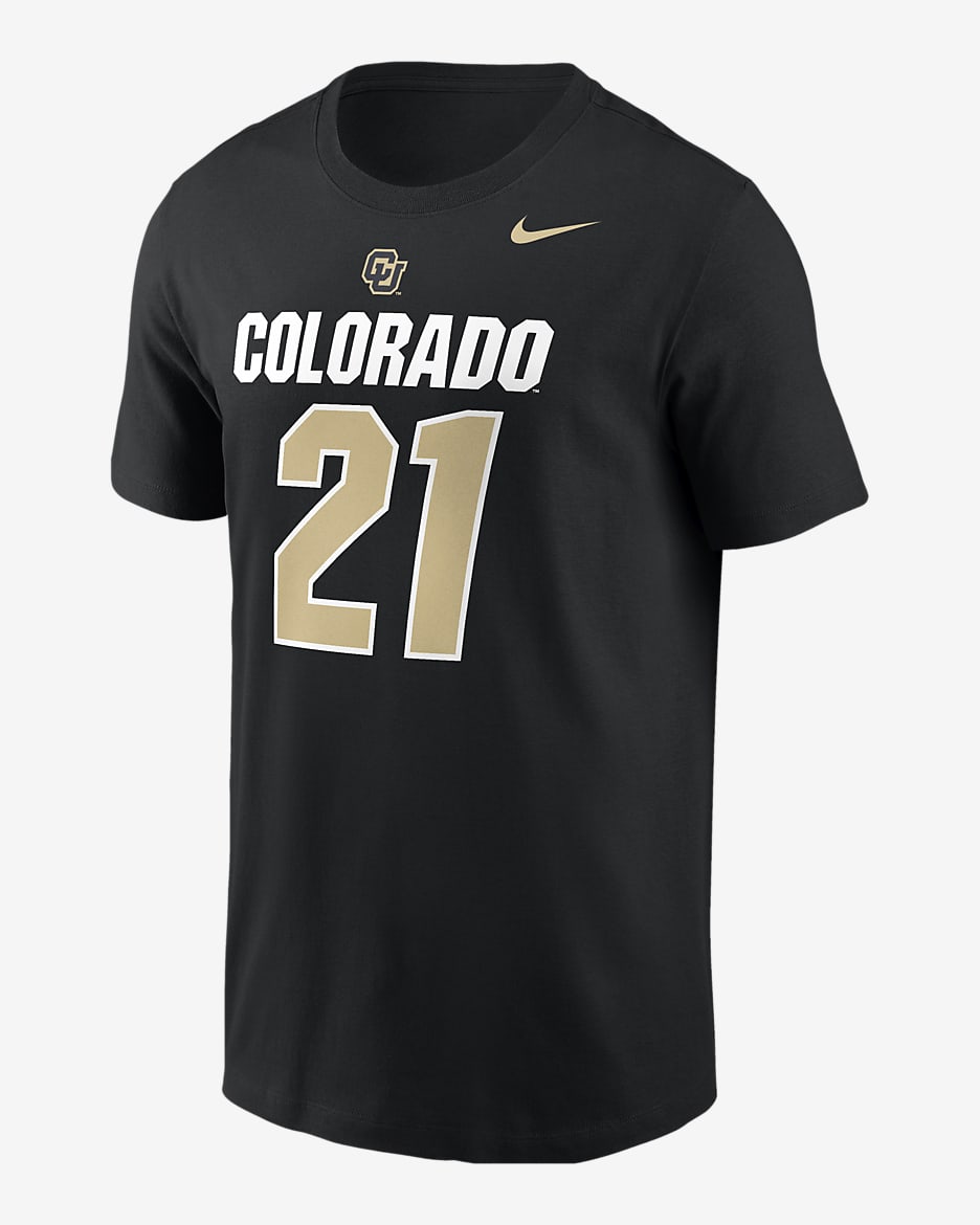 Shilo Sanders Colorado Men's Nike College Football T-Shirt - Black