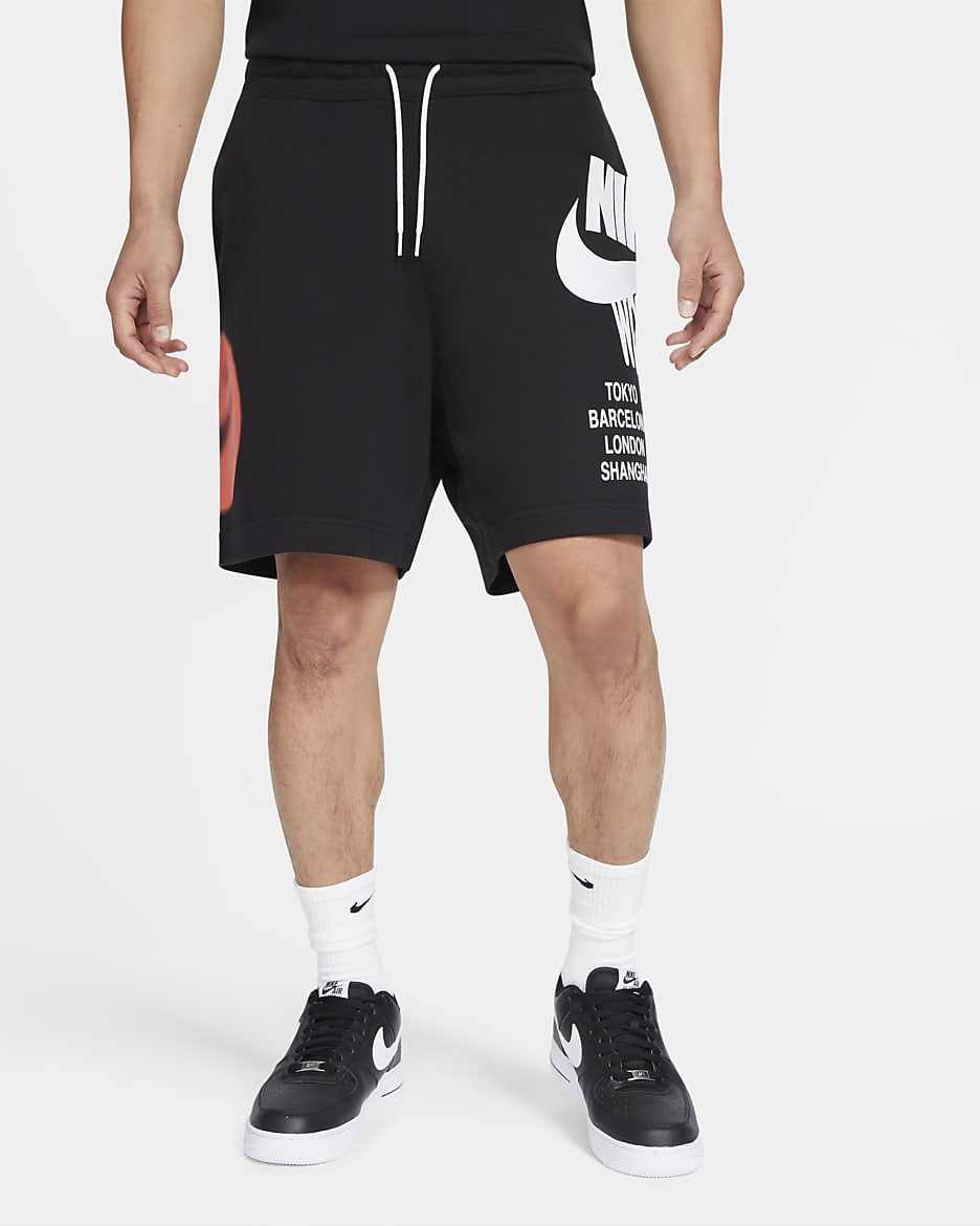 Nike Sportswear Men's French Terry Shorts - Black