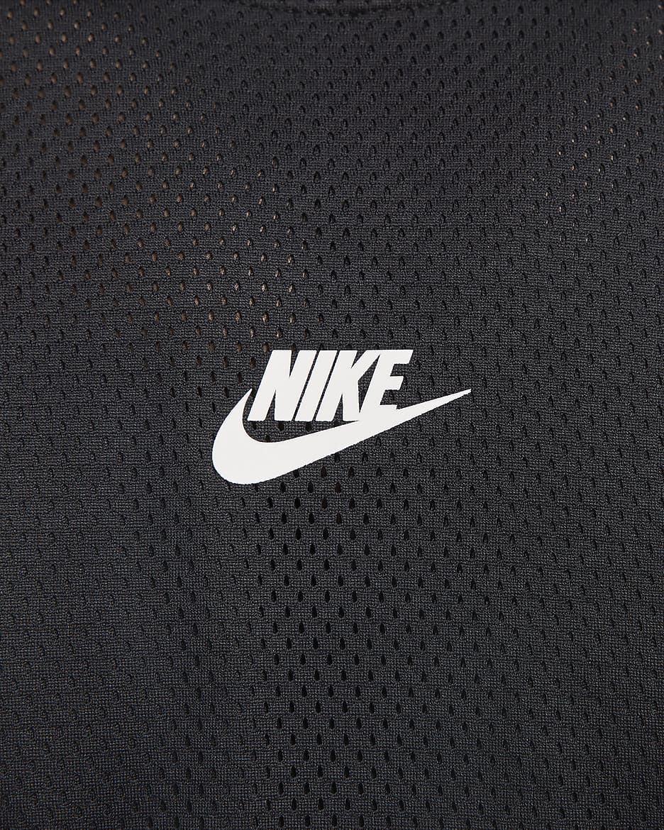 Nike Sportswear Max90 mesh T-shirt met Dri-FIT voor heren - Zwart