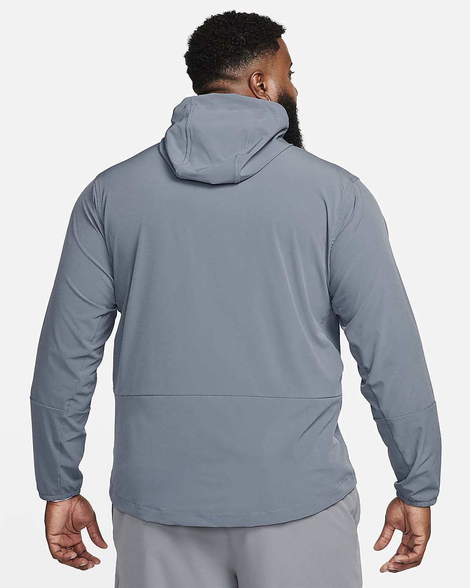 Veste à capuche déperlante Nike Unlimited pour homme - Smoke Grey/Noir/Smoke Grey