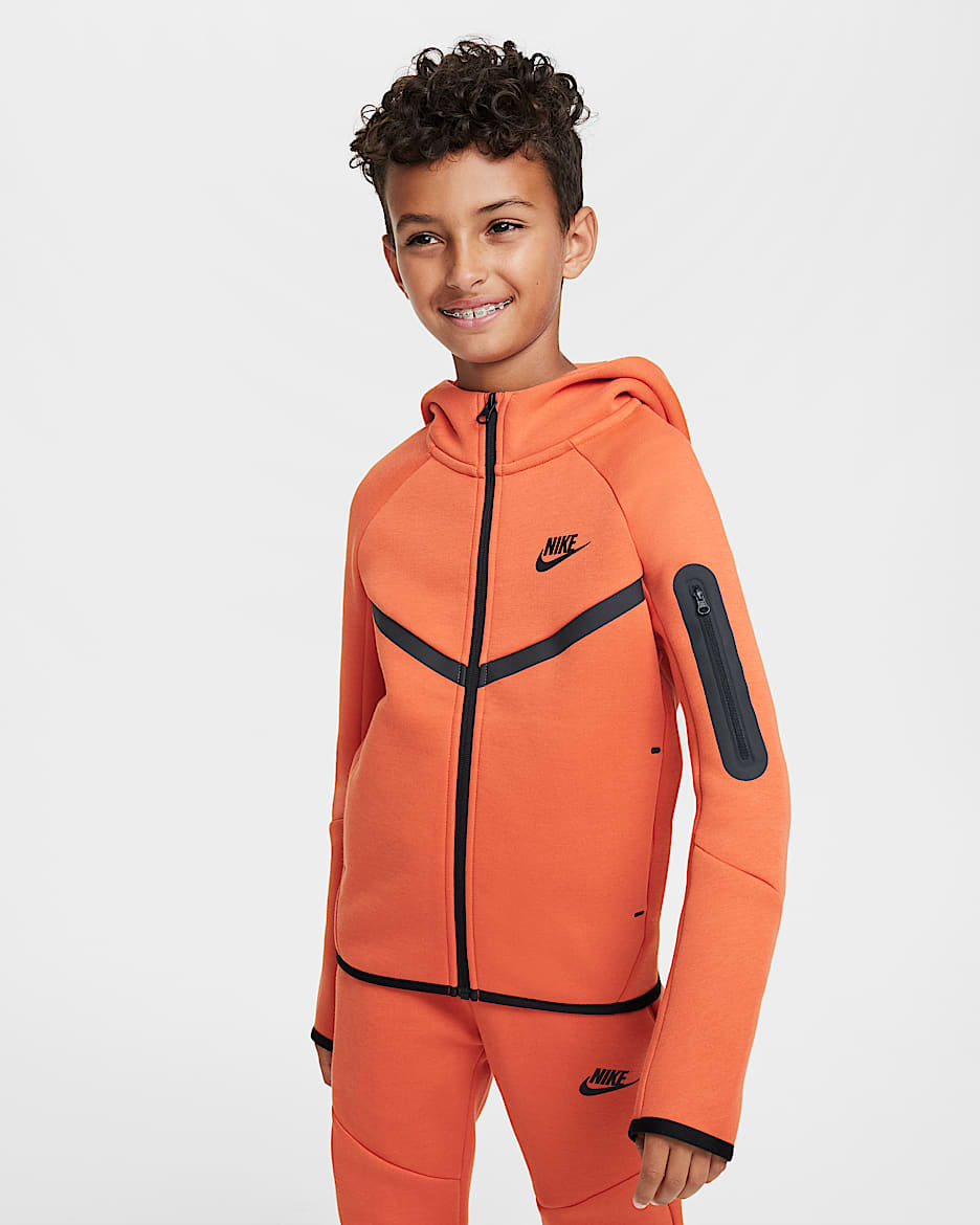 Nike Sportswear Tech Fleece Older Kids' Joggers - Vintage Coral/Black/Black
