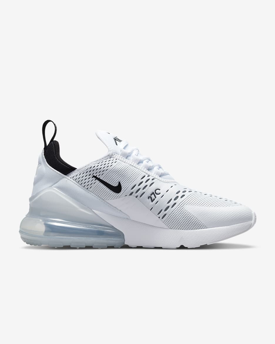 Chaussure Nike Air Max 270 pour femme - Blanc/Blanc/Noir