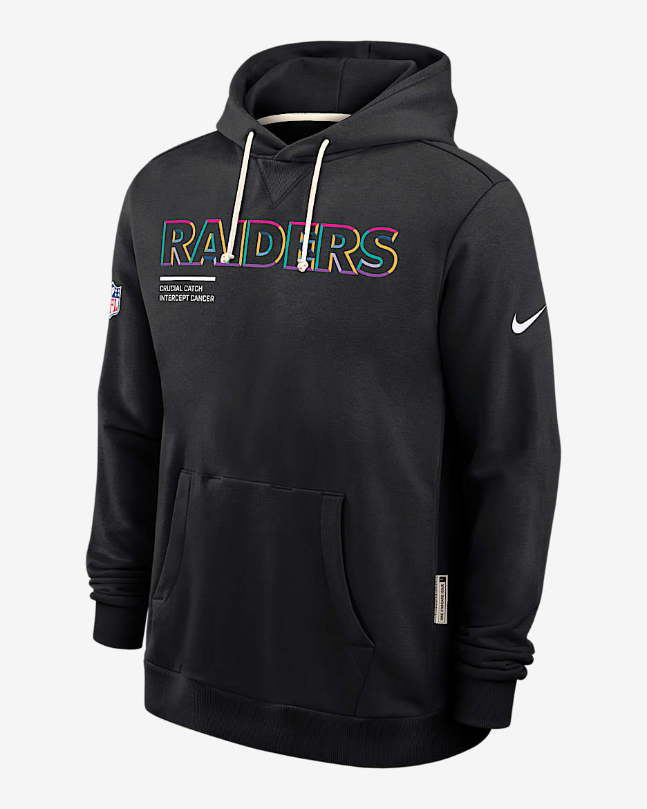 Las Vegas Raiders Crucial Catch Sideline Men's Nike Dri-FIT NFL Pullover Hoodie - Black