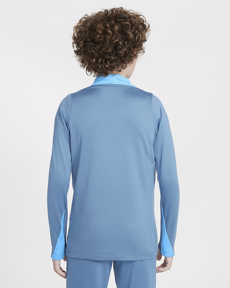 Nike Dri-FIT Strike voetbaltrainingstop voor kids - Aegean Storm/Baltic Blue/Wit