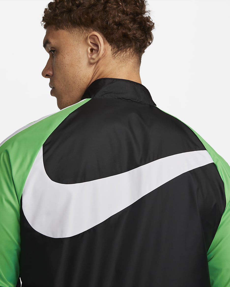 Liverpool FC Repel Academy AWF Men's Nike Soccer Jacket - Black/Green Spark/White/White