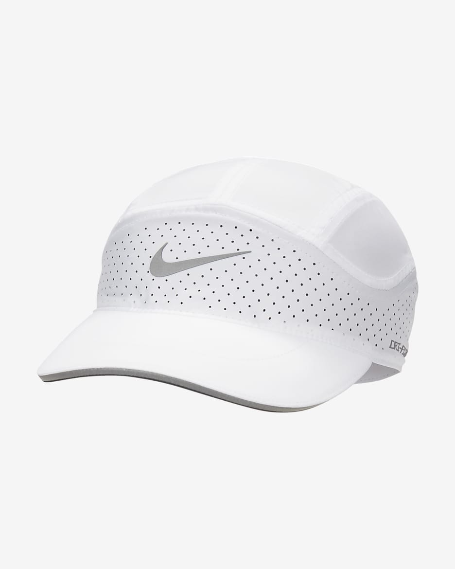 Εύκαμπτο καπέλο jockey με ανακλαστικό σχέδιο Nike Dri-FIT ADV Fly - Λευκό/Anthracite