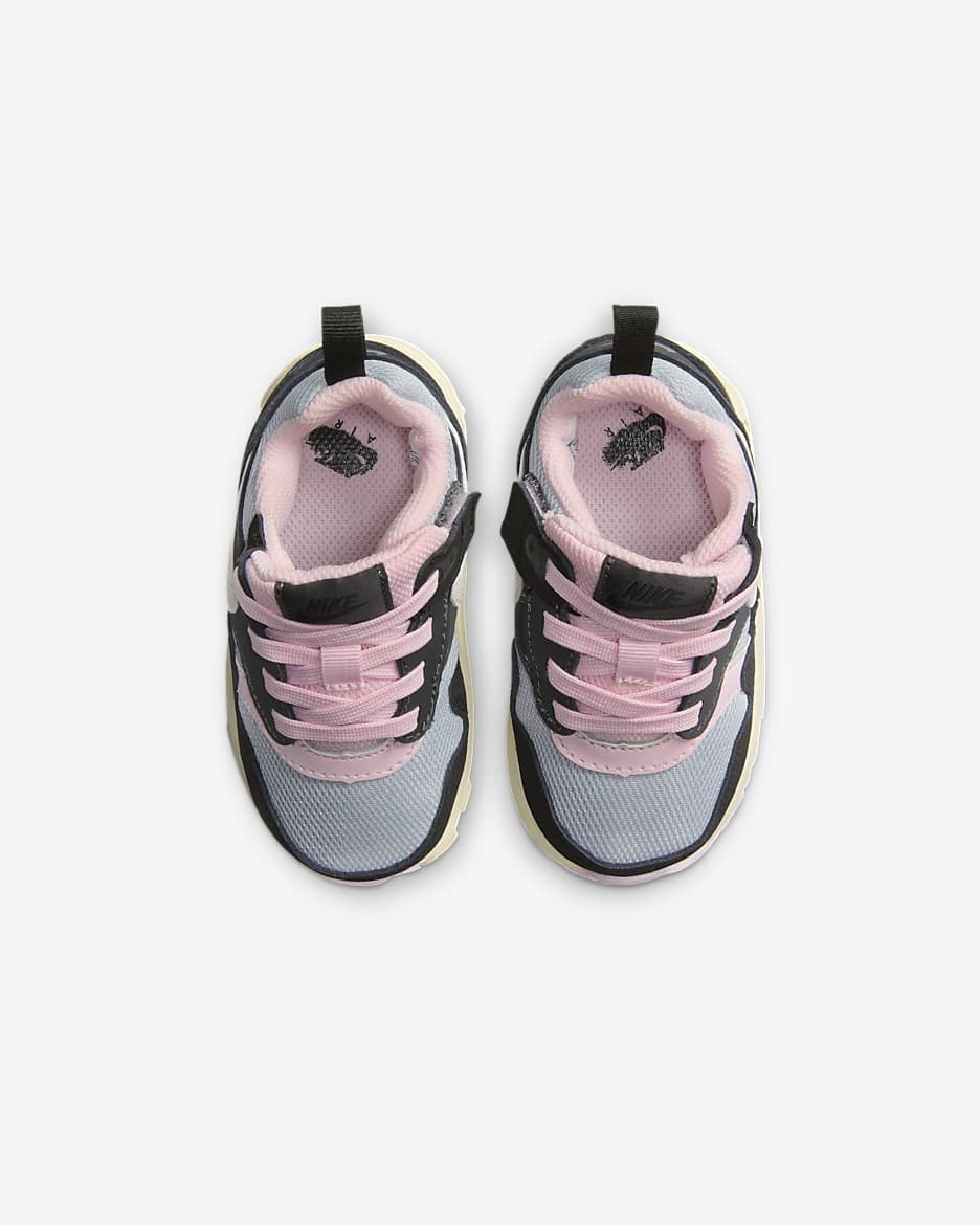 Air Max 1 EasyOn Baby/Toddler Shoes - Black/Anthracite/Pink Foam/Summit White