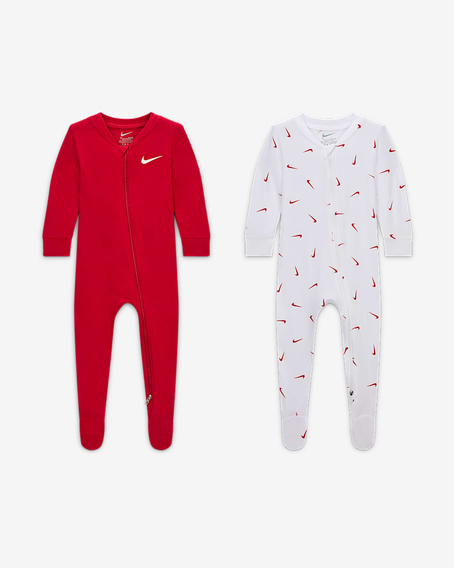 Nike Baby Essentials Baby Coveralls (2-Pack) - Gym Red