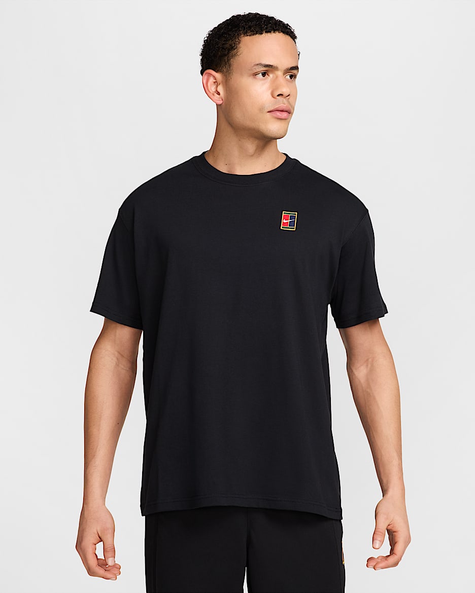 Playera de tenis Max90 para hombre NikeCourt - Negro