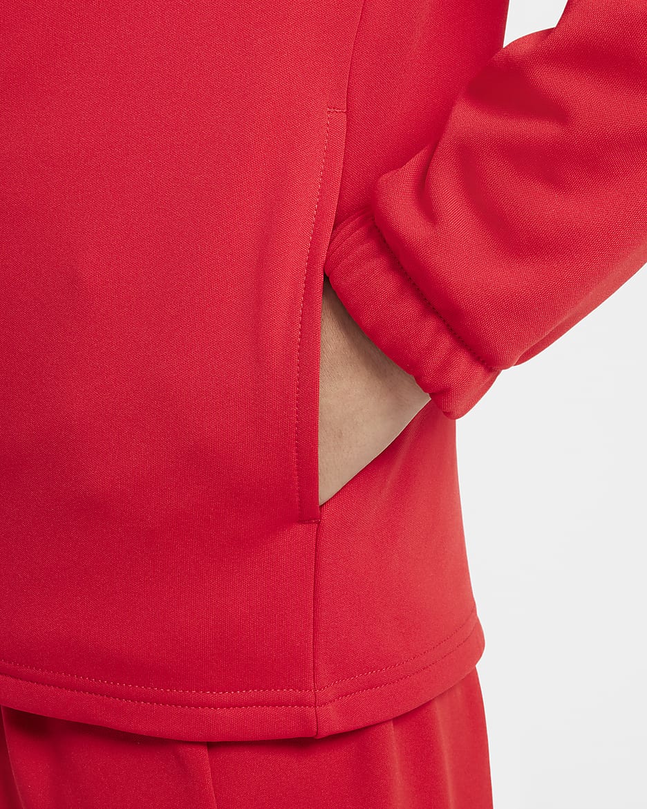 Nike Sportswear tracksuit til store barn - University Red/University Red/Hvit