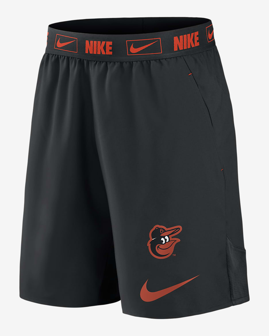 Shorts para hombre Nike Dri-FIT Primetime Logo (MLB Orioles de Baltimore) - Negro
