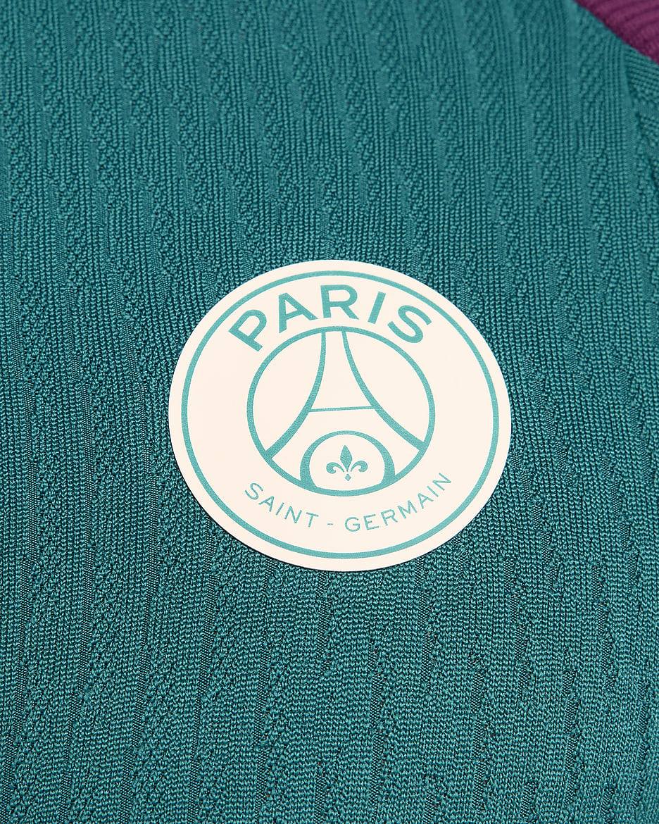 Paris Saint-Germain Strike Elite Men's Nike Dri-FIT ADV Football Knit Drill Top - Geode Teal/Geode Teal/Bordeaux/Guava Ice