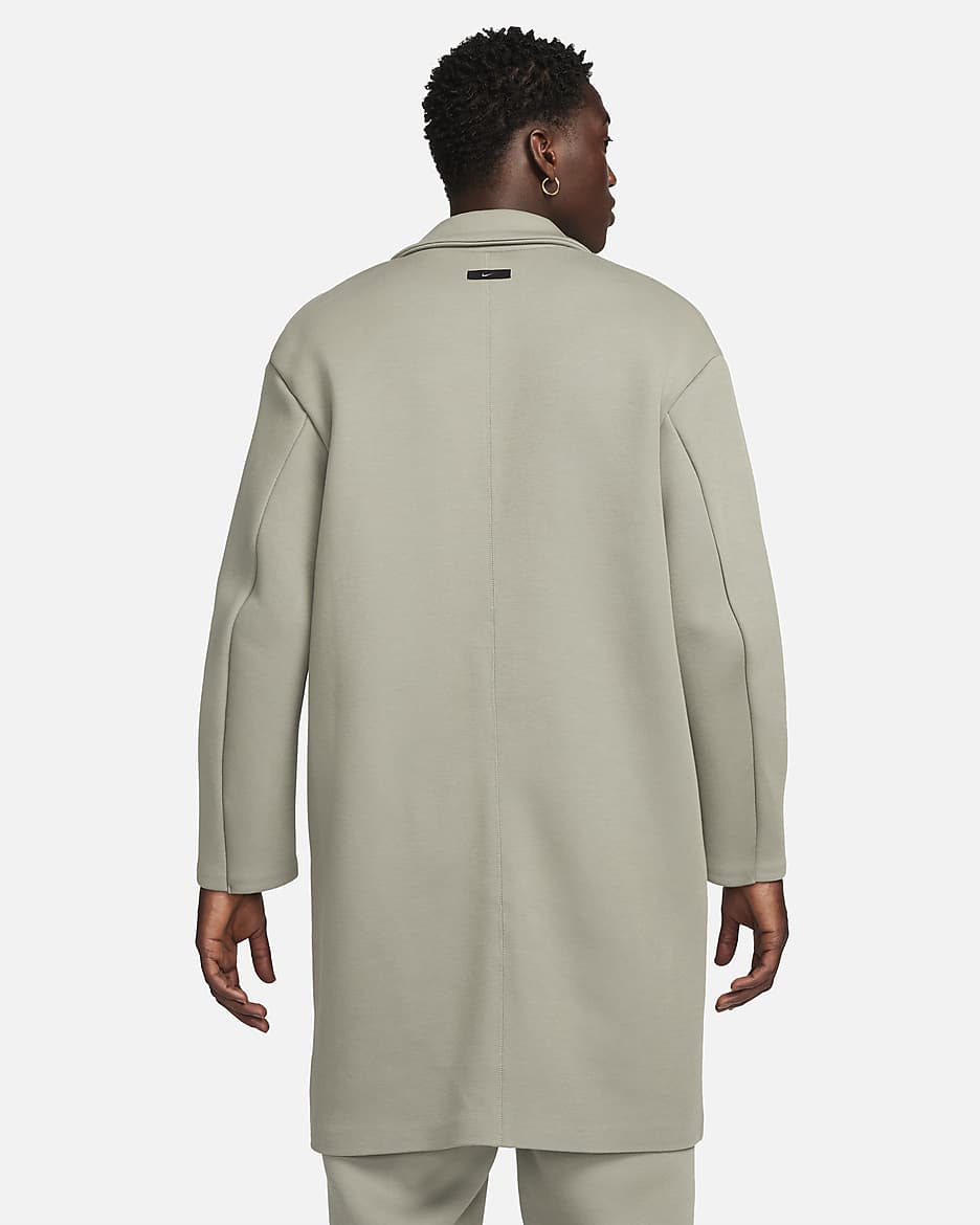 Trenchcoat Nike Sportswear Tech Fleece Reimagined med ledig passform för män  - Dark Stucco