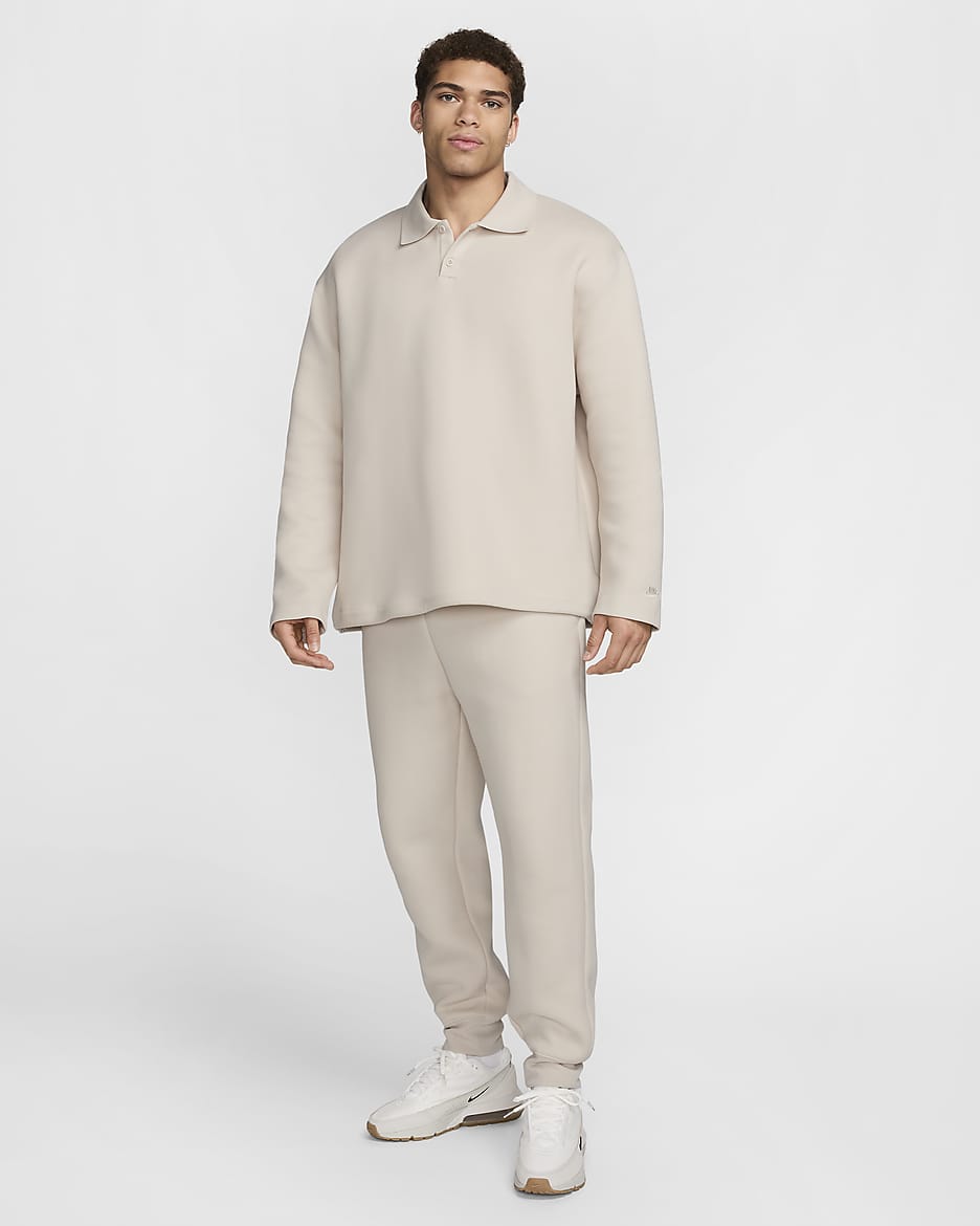 Polo para hombre Nike Tech Fleece Reimagined - Marrón verdoso claro/Marrón verdoso claro