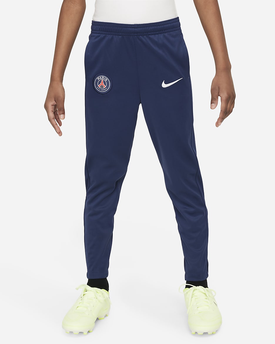 Paris Saint-Germain Academy Pro Younger Kids' Nike Dri-FIT Football Knit Pants - Midnight Navy/White