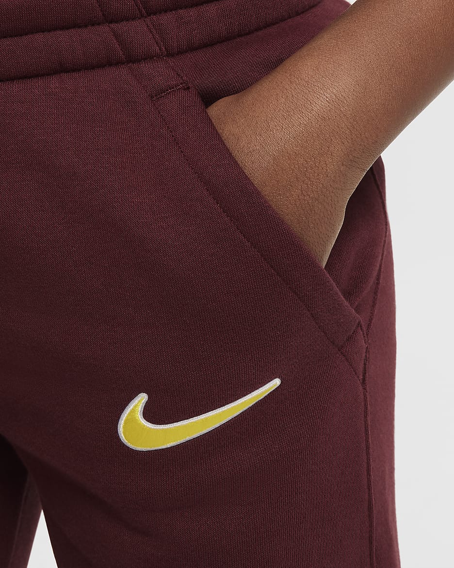 Pantalon de jogging Nike Football Liverpool FC Club Fleece pour ado (garçon) - Dark Team Red/Chrome Yellow