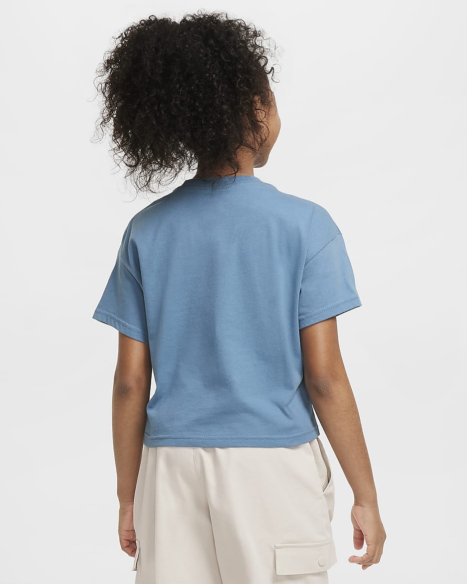 Nike Sportswear Essential Older Kids' (Girls') T-Shirt - Aegean Storm