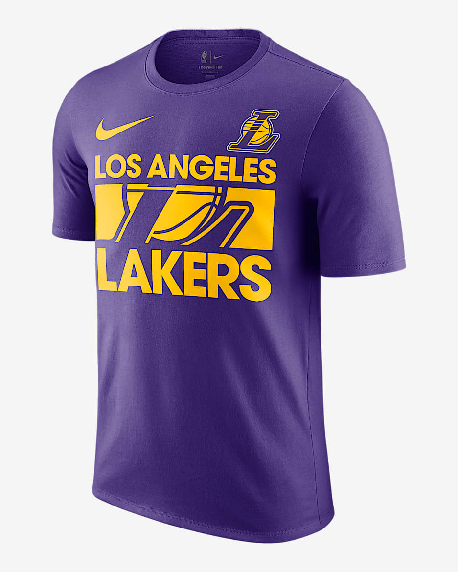 Los Angeles Lakers Courtside Men's Nike NBA T-Shirt - Field Purple