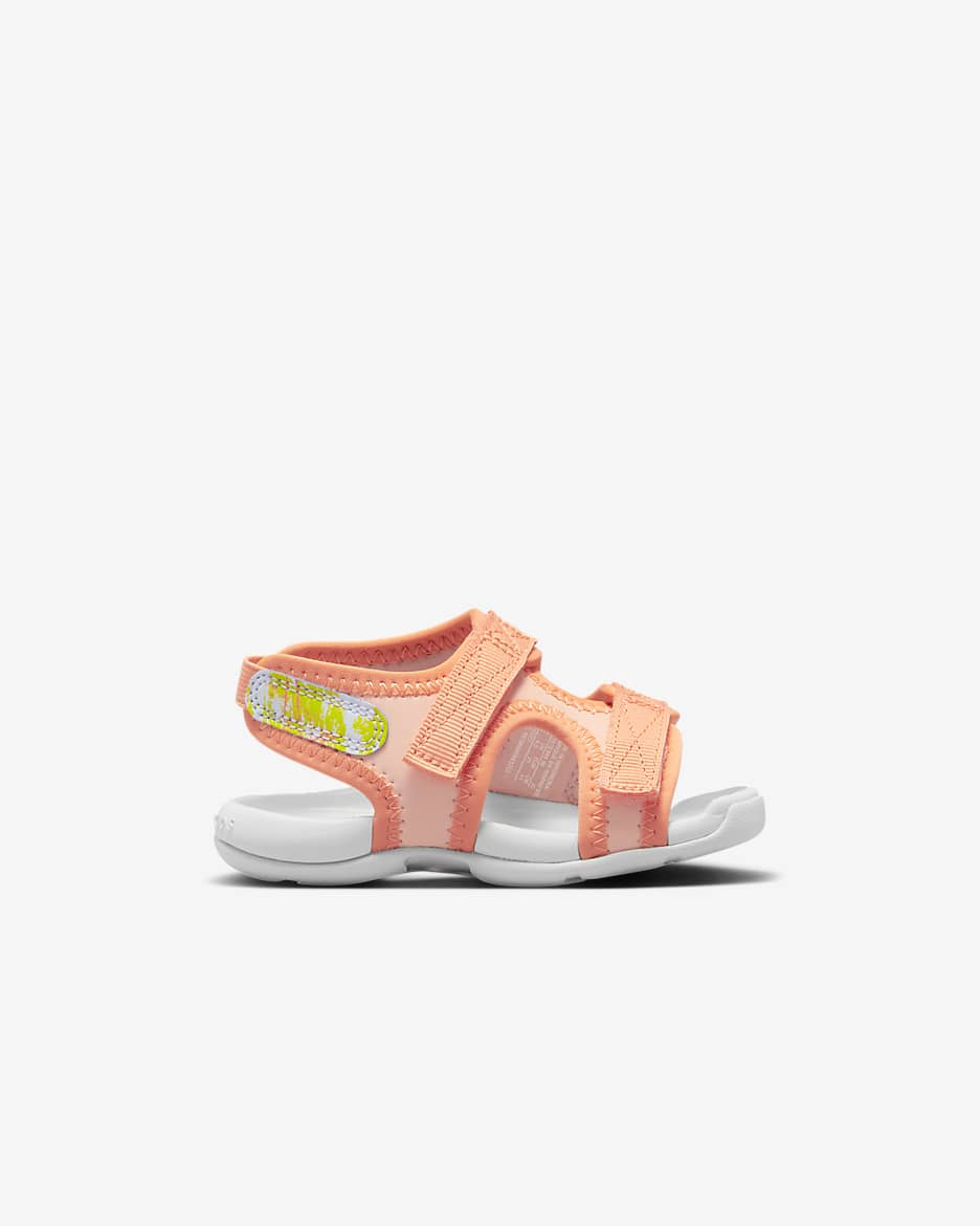 Claquette Nike Sunray Adjust 6 SE pour bébé et tout-petit - Arctic Orange/Photon Dust/Orange Trance/Multicolore