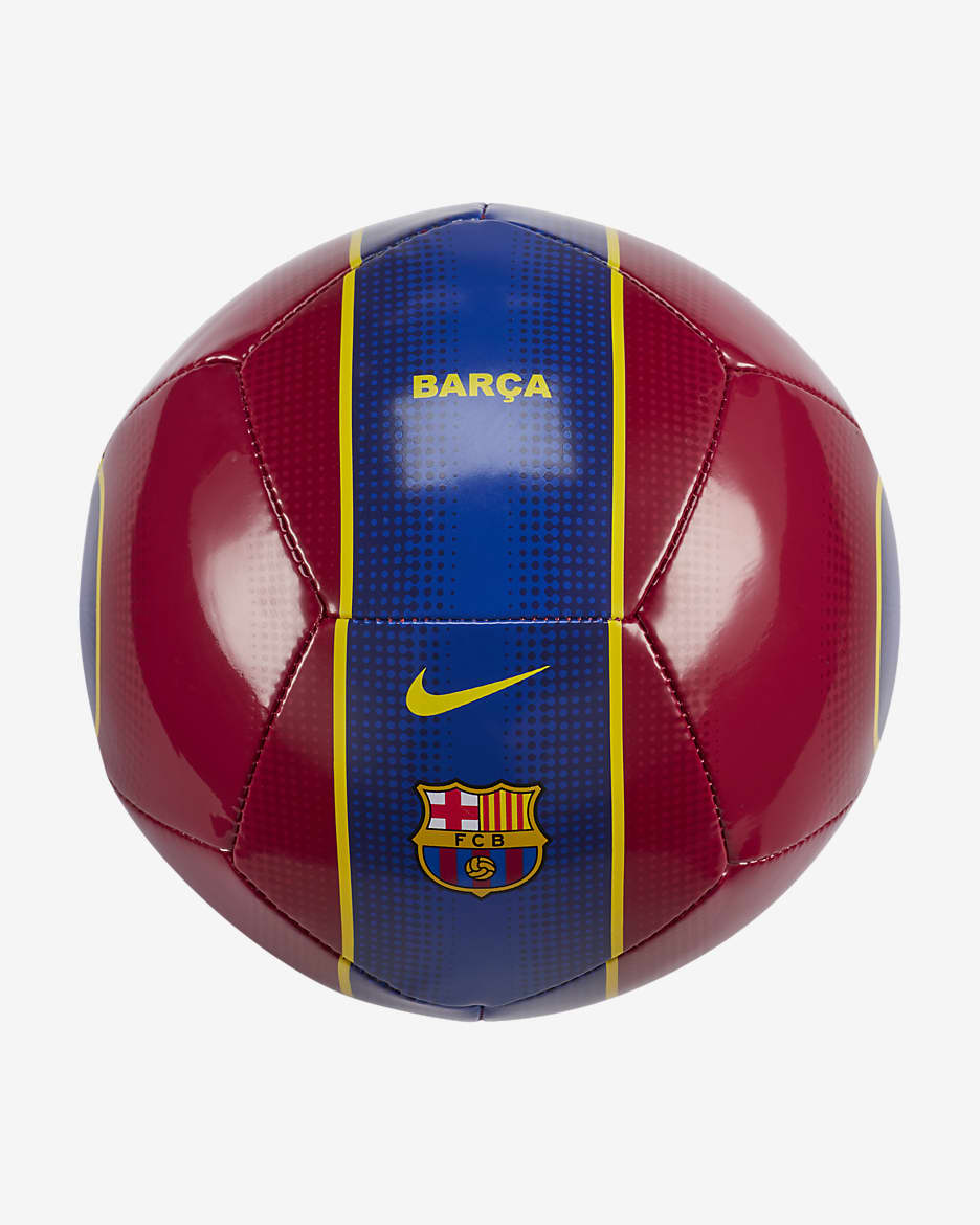 Balón de fútbol FC Barcelona Skills - Rojo noble/Azul fiel/Amarillo universitario