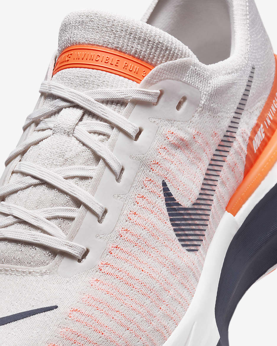 Nike Invincible 3 férfi országúti futócipő - Phantom/Total Orange/Sail/Thunder Blue