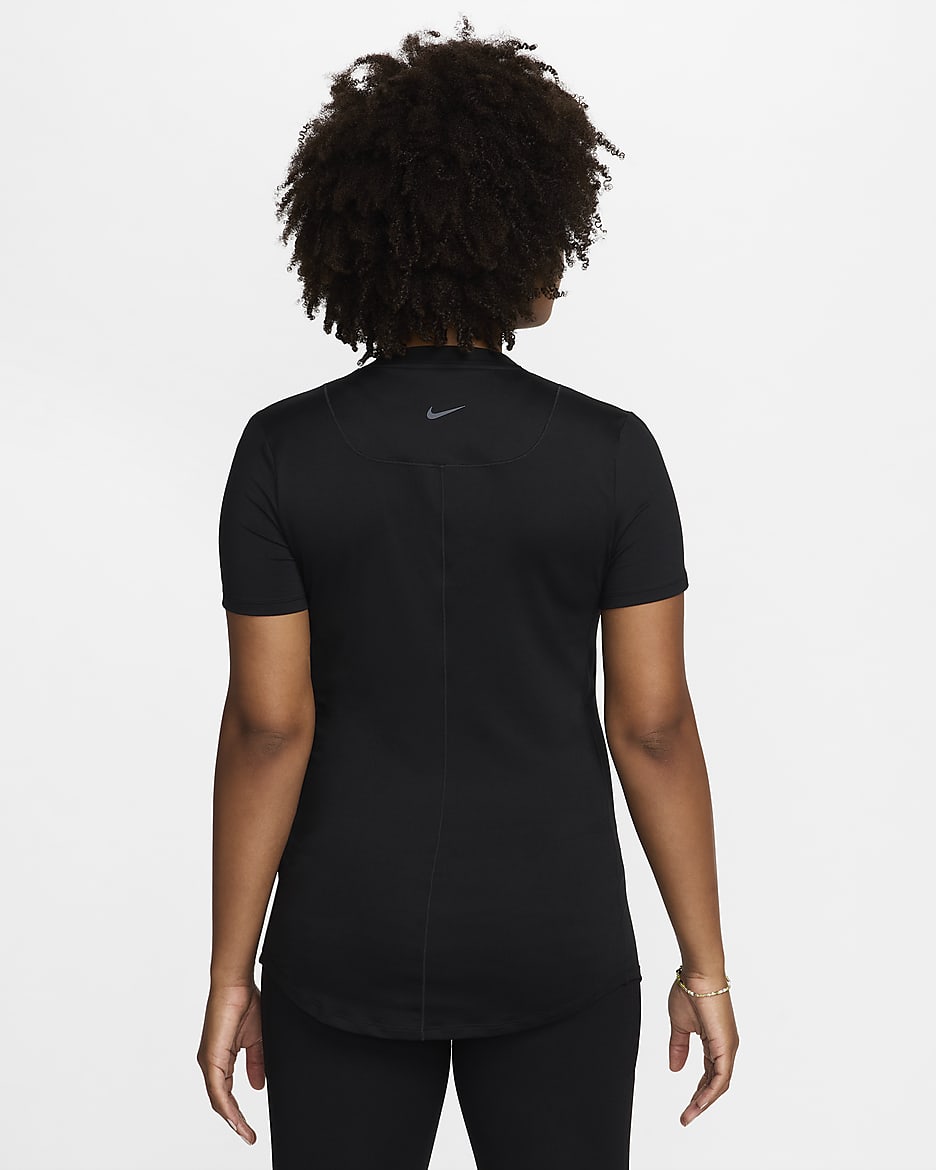 Nike (M) One Women's Dri-FIT Slim-Fit Short-Sleeve Top (Maternity) - Black