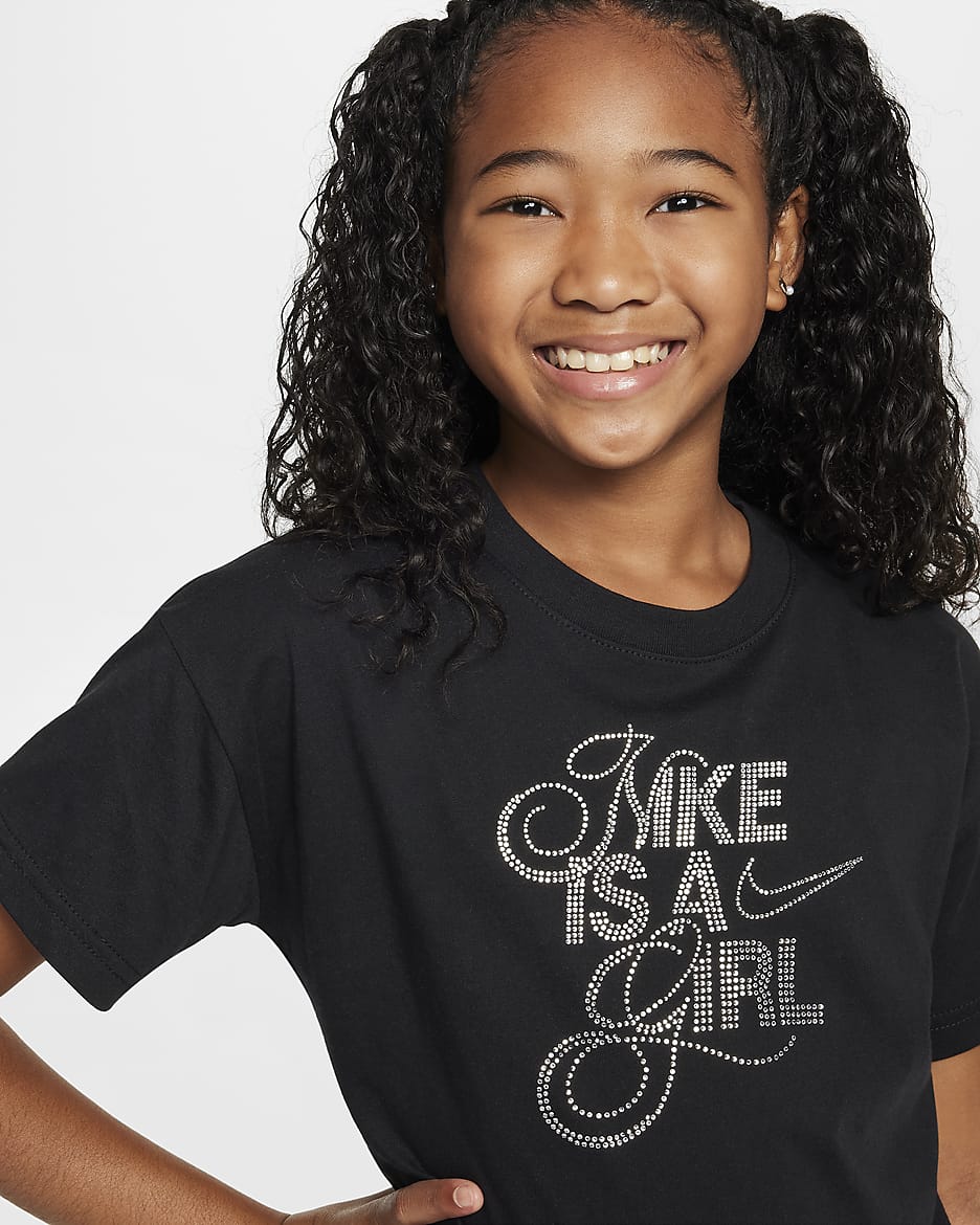 Nike Sportswear Older Kids' (Girls') T-Shirt - Black