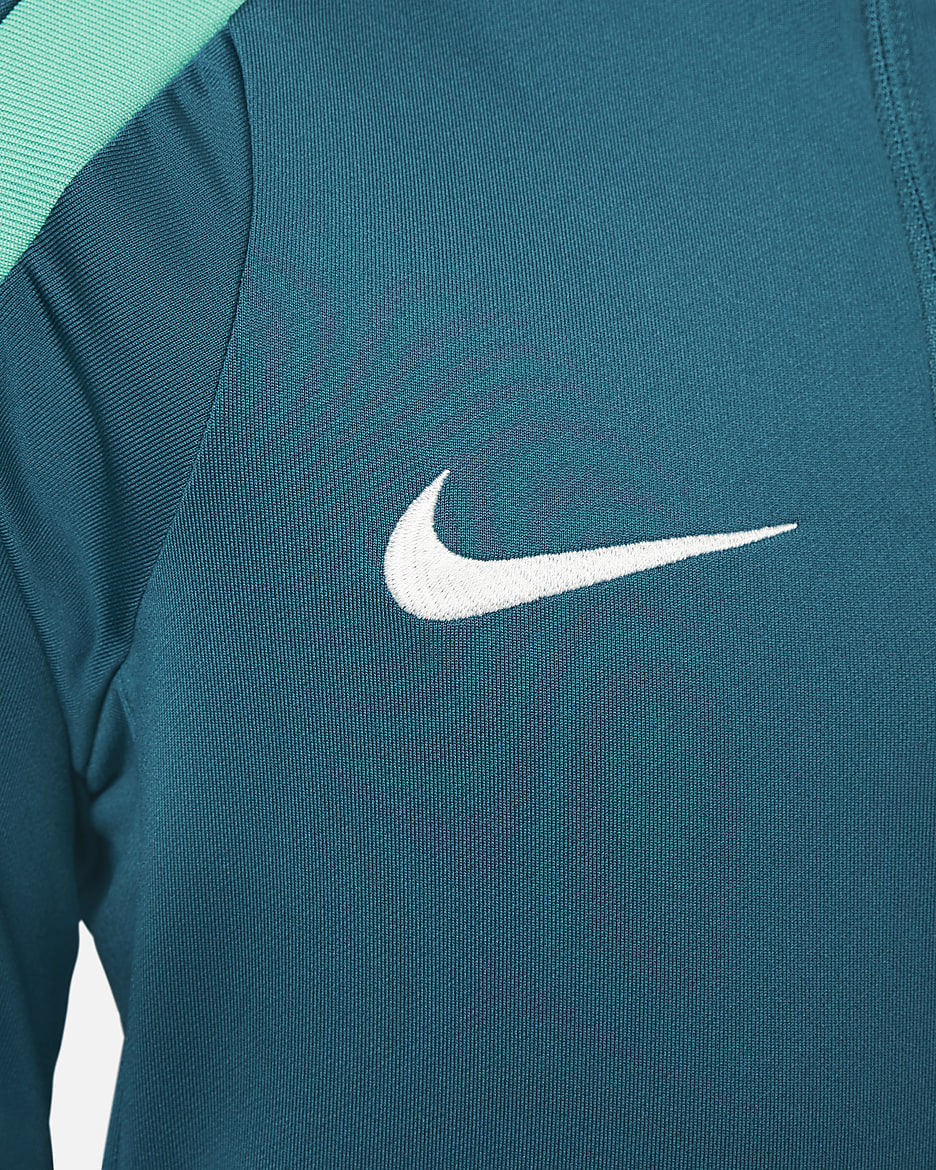 Ποδοσφαιρική μπλούζα προπόνησης Nike Dri-FIT Πορτογαλία Strike για μεγάλα παιδιά - Geode Teal/Kinetic Green/Sail