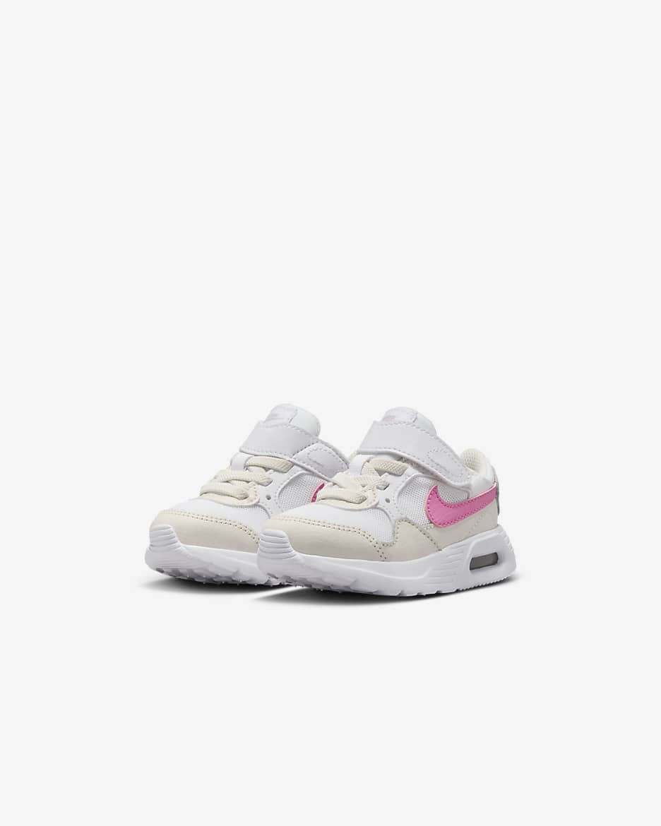 Tenis para bebé e infantil Nike Air Max SC - Blanco/Fantasma/Violeta platino/Rosa alegre