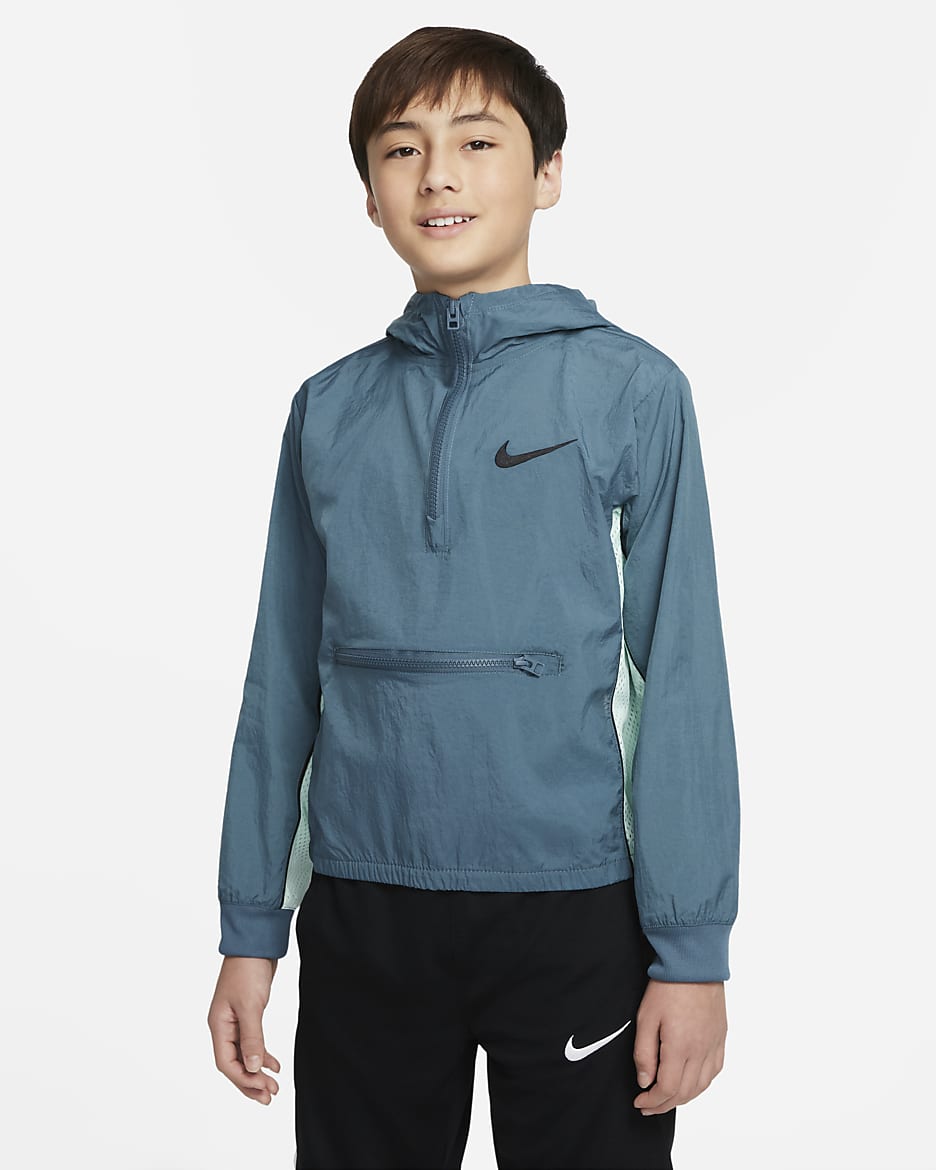 Nike Dri-FIT Crossover 大童 (男童) 籃球外套 - Ash Green/Mint Foam/黑色