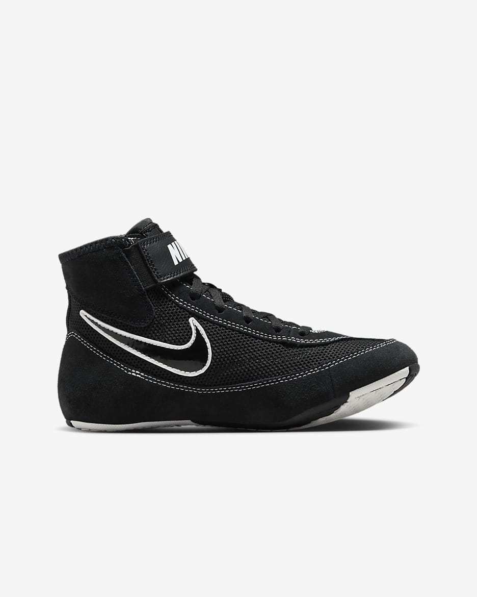 Tenis de lucha para niños grandes Nike SpeedSweep 7 - Negro/Blanco/Negro