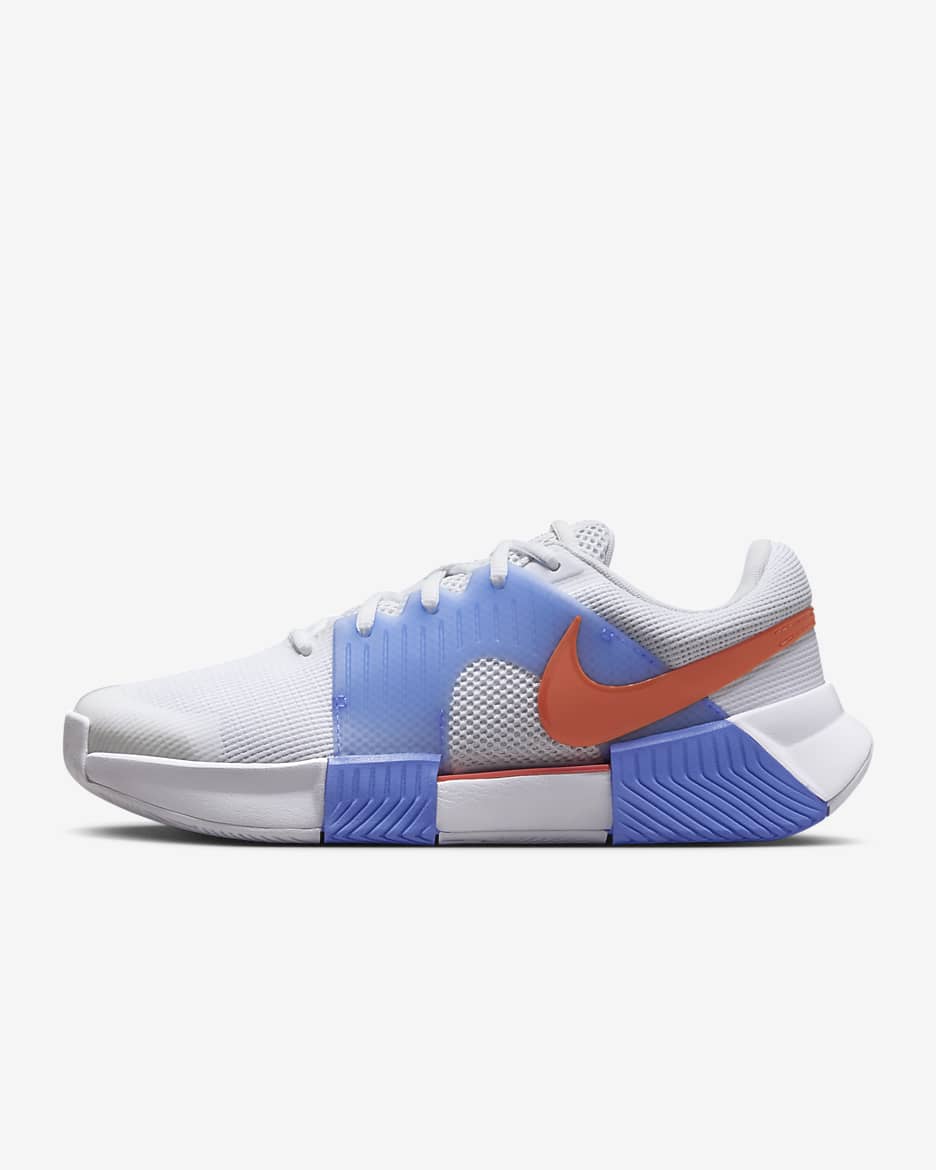 Nike Zoom GP Challenge 1 Women's Hard Court Tennis Shoes - White/Royal Pulse/Light Wild Mango