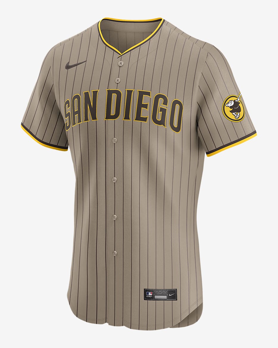 San Diego Padres Men's Nike Dri-FIT ADV MLB Elite Jersey - Brown