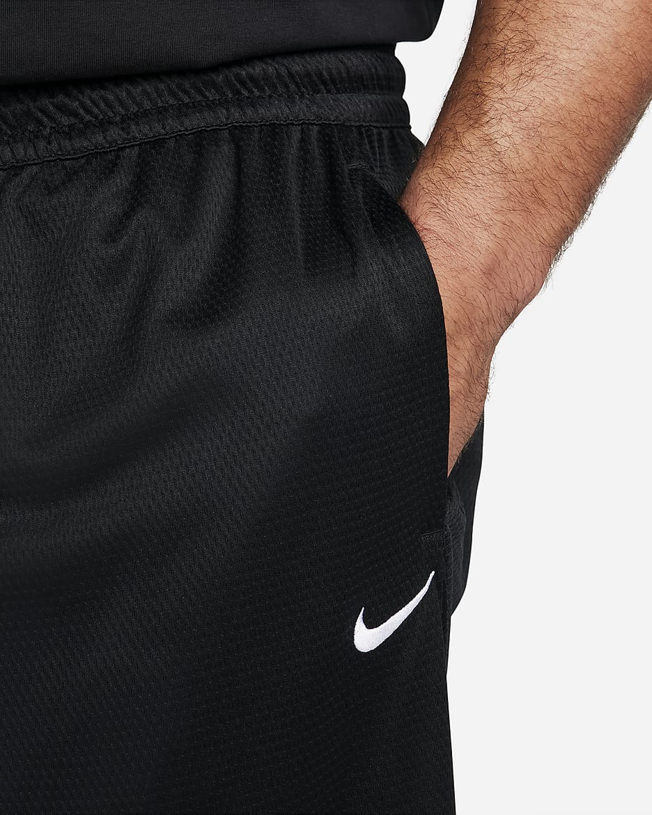 Calções de basquetebol Dri-FIT de 28 cm Nike Icon para homem - Preto/Preto/Preto