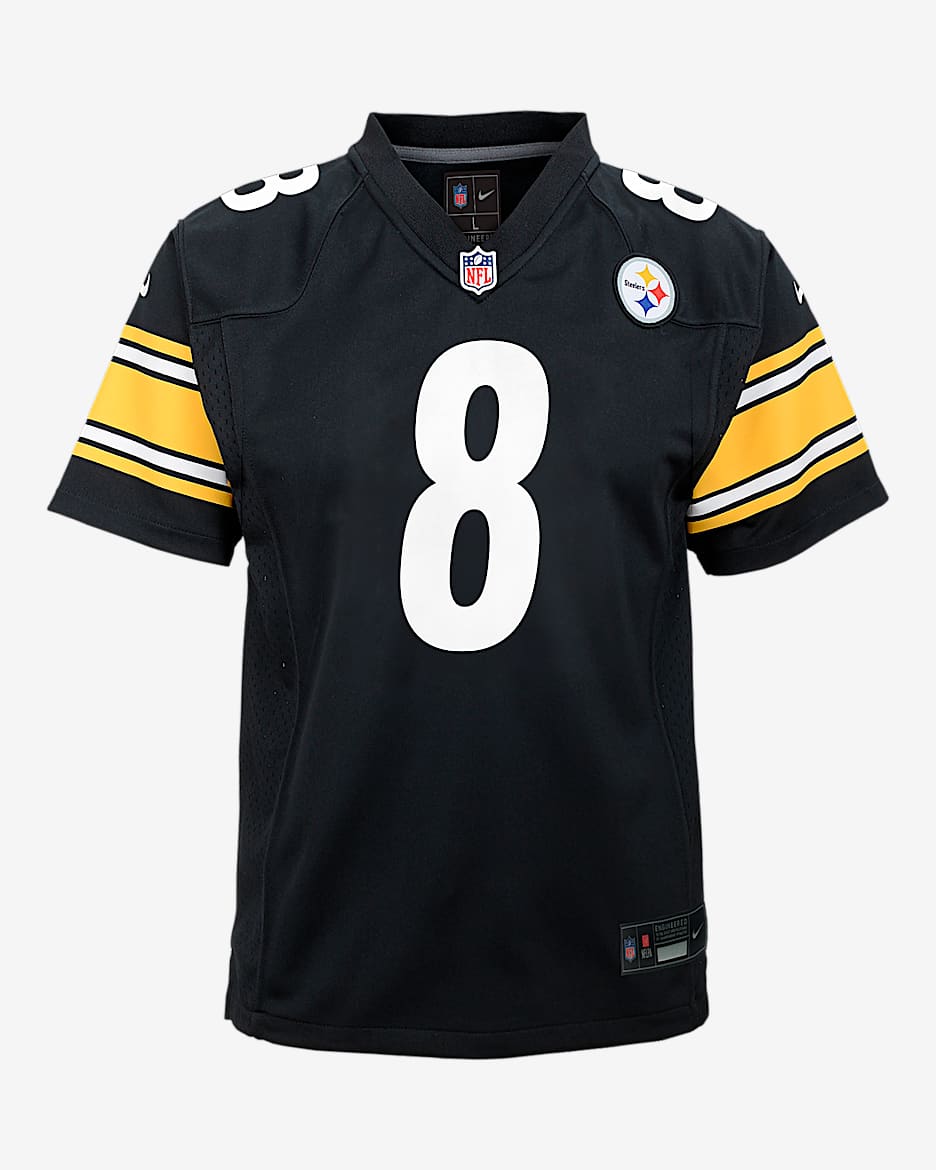 Aaron Rodgers Pittsburgh Steelers Big Kids' Nike NFL Game Jersey - Black