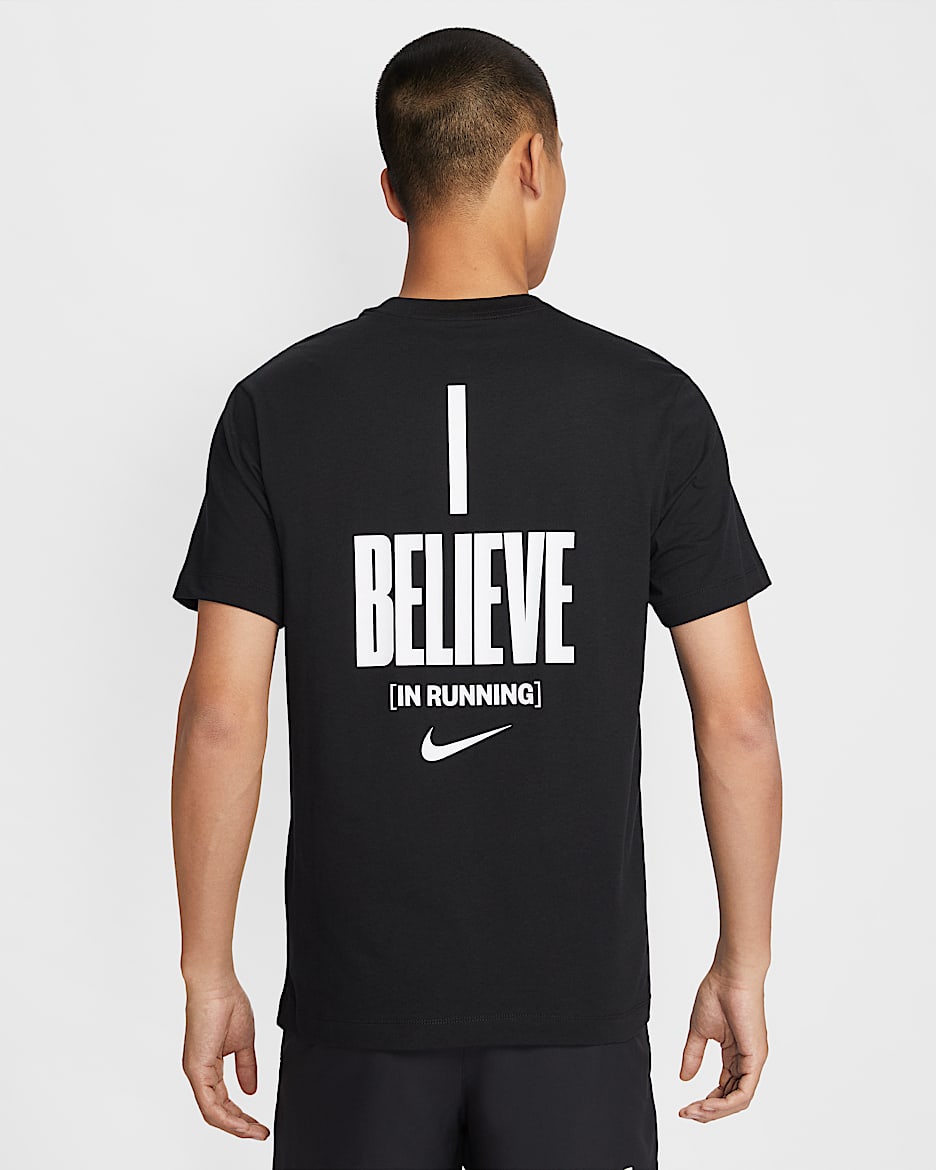 Nike Men's Running T-Shirt - Black