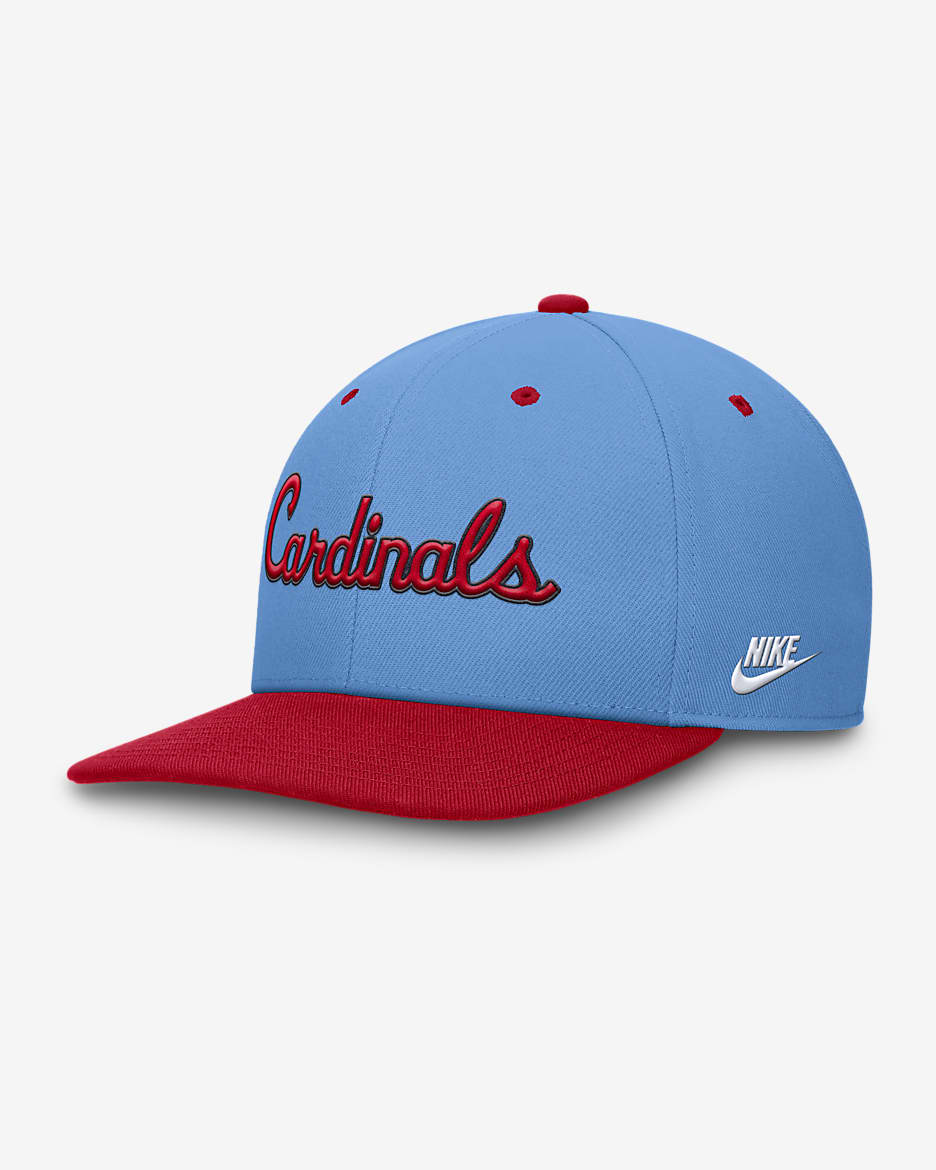 St. Louis Cardinals Cooperstown Pro Men's Nike Dri-FIT MLB Adjustable Hat - Light Blue