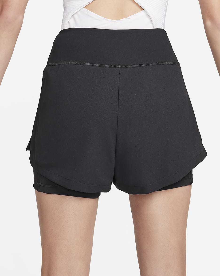 NikeCourt Advantage Women's Shorts - Black/Black/White