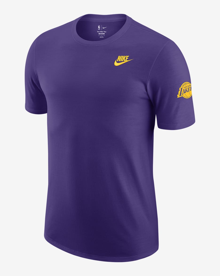 Playera Nike de la NBA para hombre Los Angeles Lakers Essential Club - Morado campo
