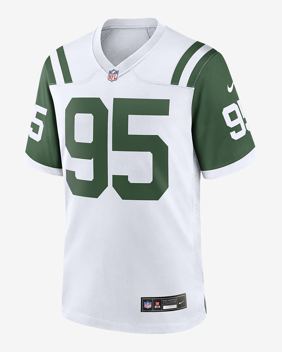 Quinnen Williams New York Jets Men's Nike NFL Game Football Jersey - White