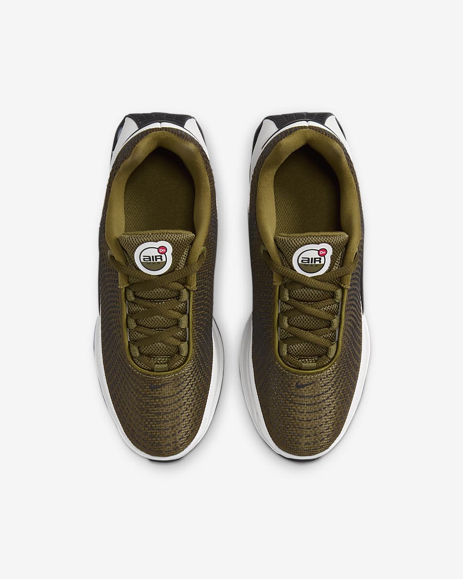 Nike Air Max Dn 大童鞋款 - Olive Flak/黑色/Olive Flak/Gym Red