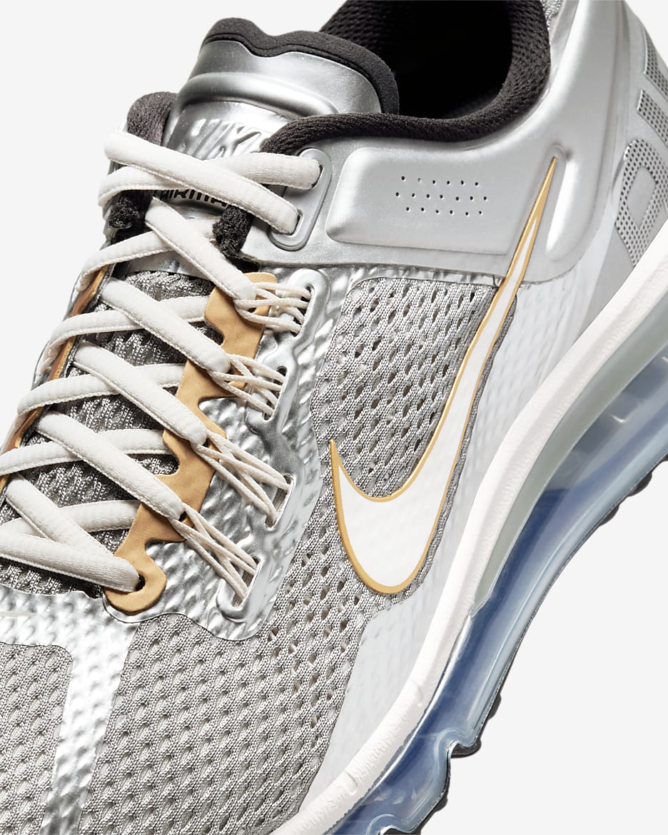 รองเท้าผู้ชาย Nike Air Max 2013 - Metallic Silver/Metallic Pewter/Metallic Gold/Phantom