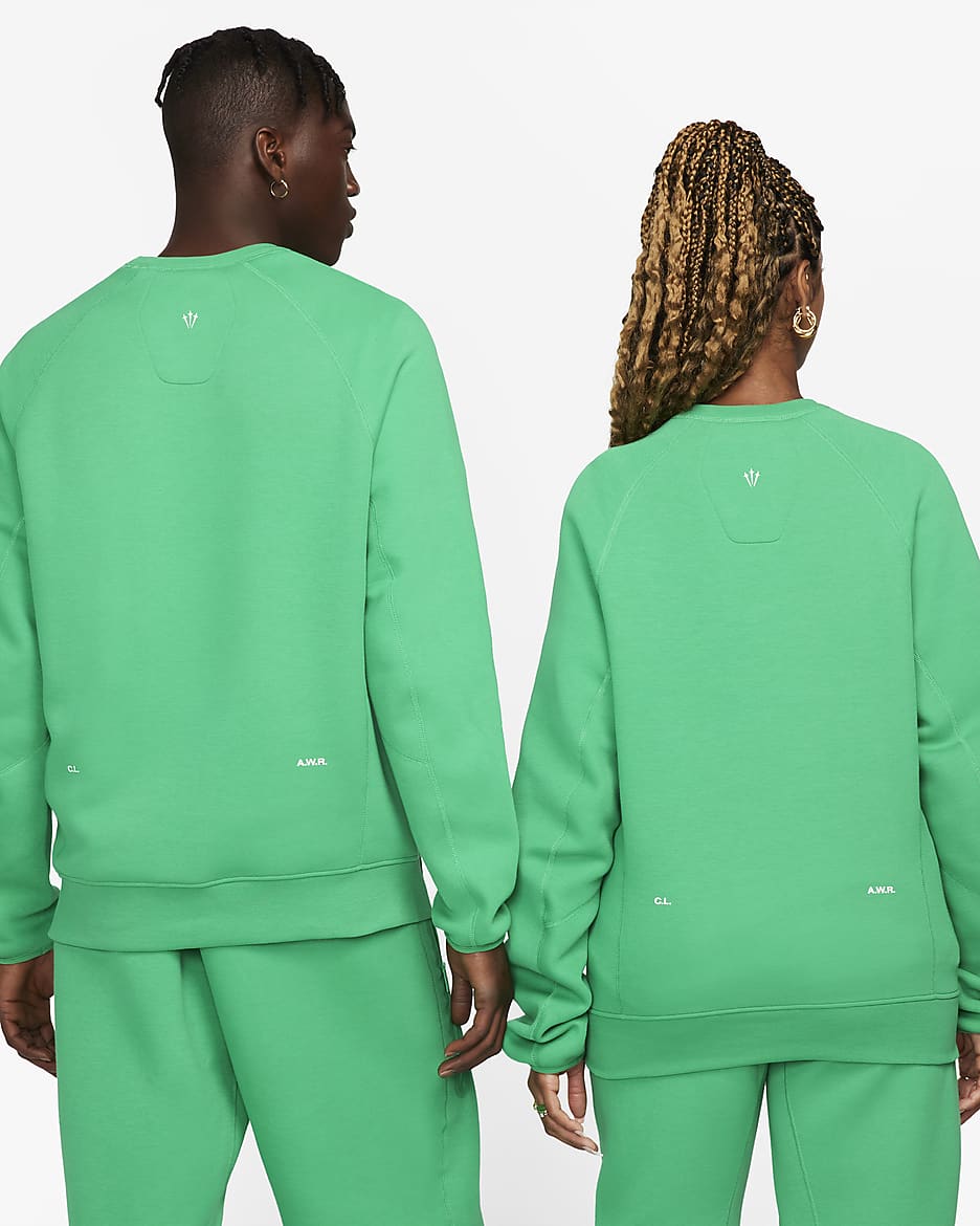 NOCTA Tech Fleece Men's Crew - Stadium Green/Sail