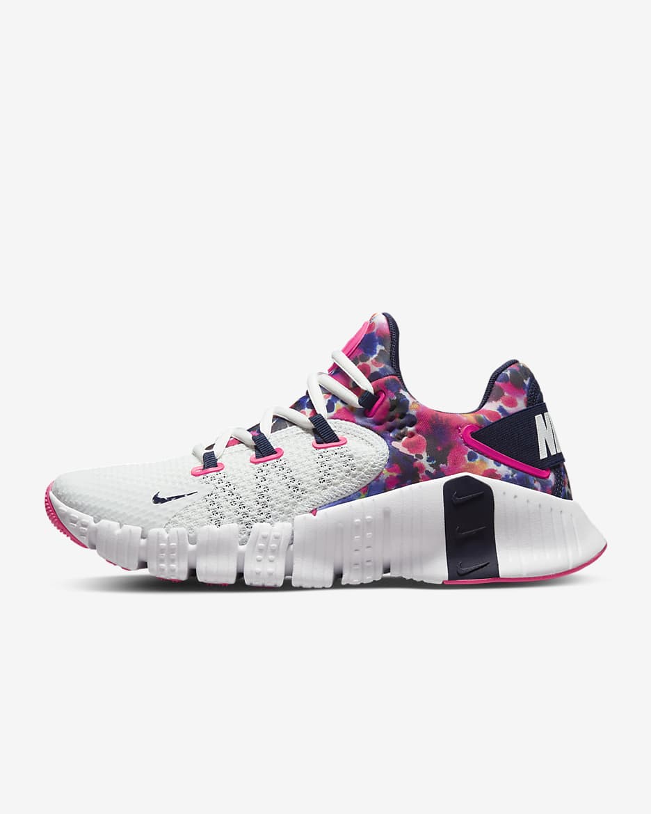 Nike Free Metcon 4 女款健身訓練鞋 - Summit White/Hyper Pink/白色/Blackened Blue