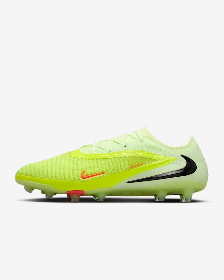 Nike Phantom 6 Low Elite Artificial-Grass Soccer Cleats - Hyper Crimson/Limelight/Black