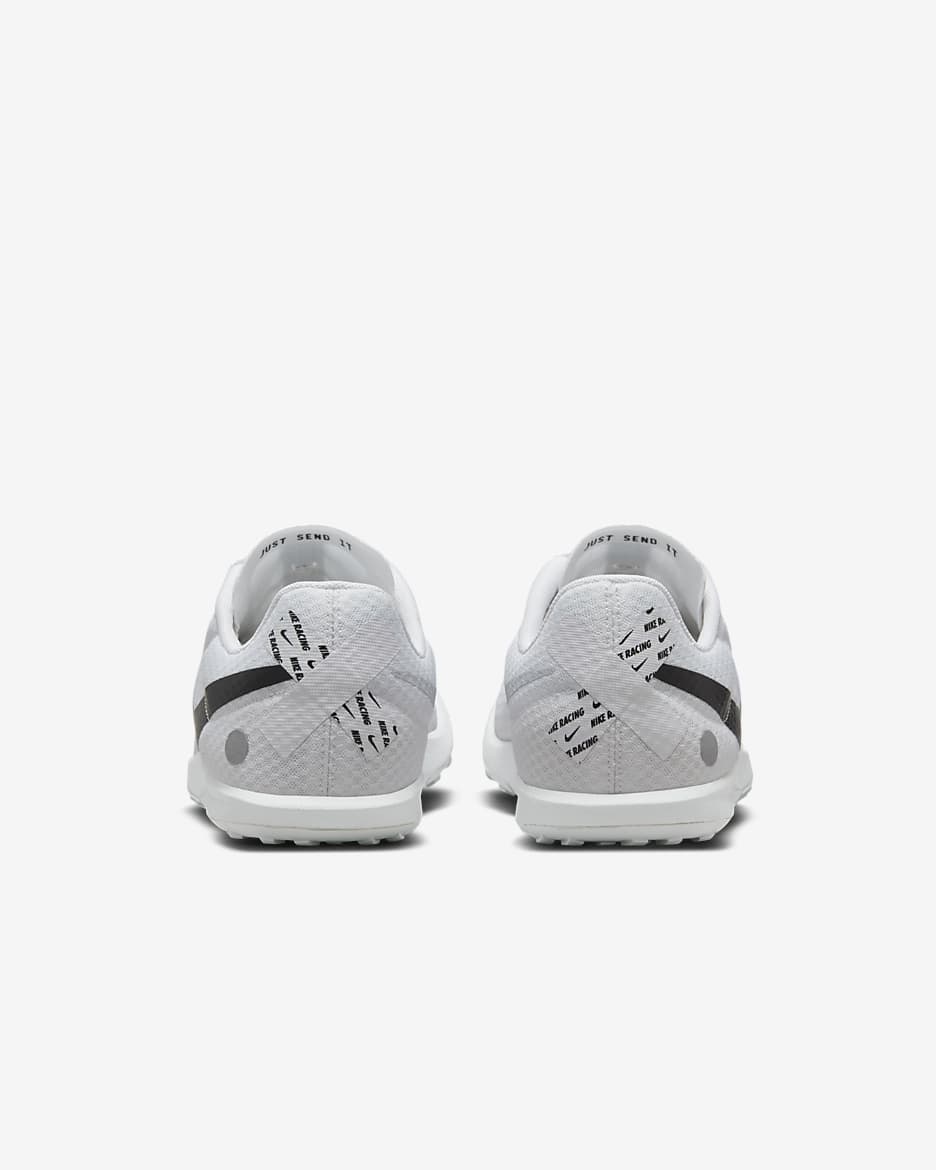 Nike Rival Waffle 6 Road and Cross-Country Racing Shoes - White/Pure Platinum/Metallic Silver/Black